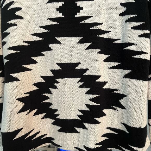 Chaps Sweater Jacket Womans L Southwestern Aztec Ranch Country 100% Cotton - Picture 10 of 11